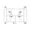 Double pressure-limiting valve P-T, VMPD series